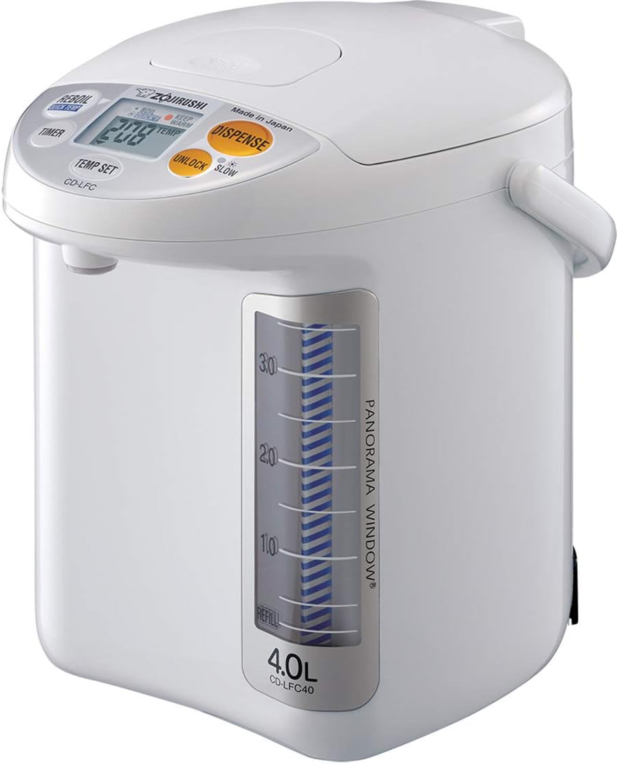 Zojirushi CD-LFC40 Panorama Window Micom Water Boiler and Warmer. 135 oz/4.0 L. White
