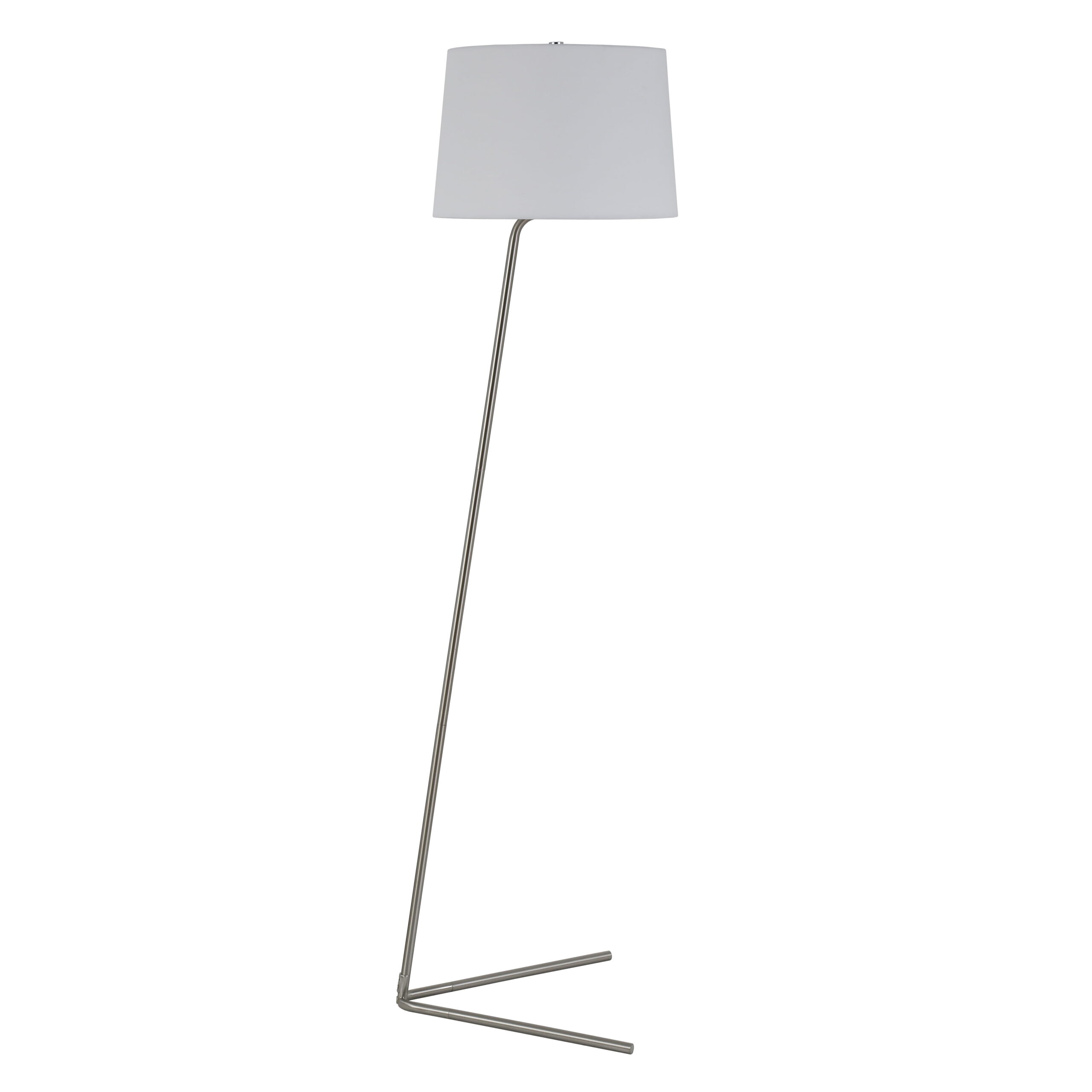 Evelyn&Zoe Mid-Century Modern Metal Tilted Floor Lamp