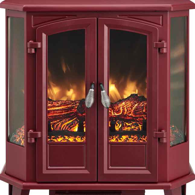 HearthPro SP5624 23.5-in W Red Infrared Quartz Electric Fireplace