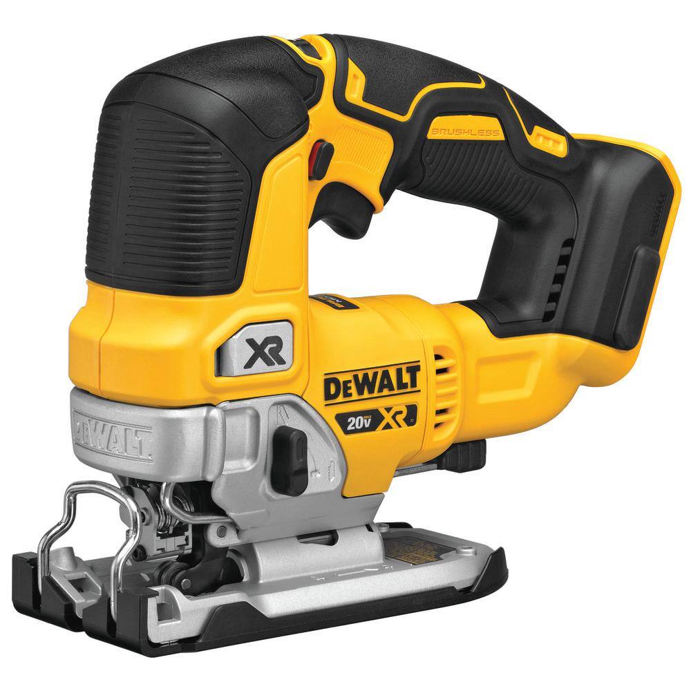 DEWALT DCS334BW600B 20V MAX XR Cordless Brushless Jigsaw and 20V MAX XR Brushless Router (Tools Only)