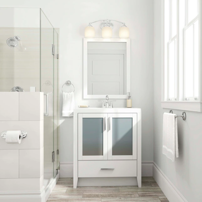 Pfister LF-048-MCCC Masey Polished Chrome 2-Handle 4-in centerset WaterSense Bathroom Sink Faucet with Drain with Deck Plate