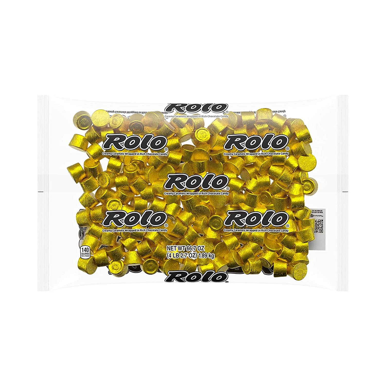 ROLO Chocolate Caramel Candy. Individually Wrapped. 66.7 oz Bulk Bag