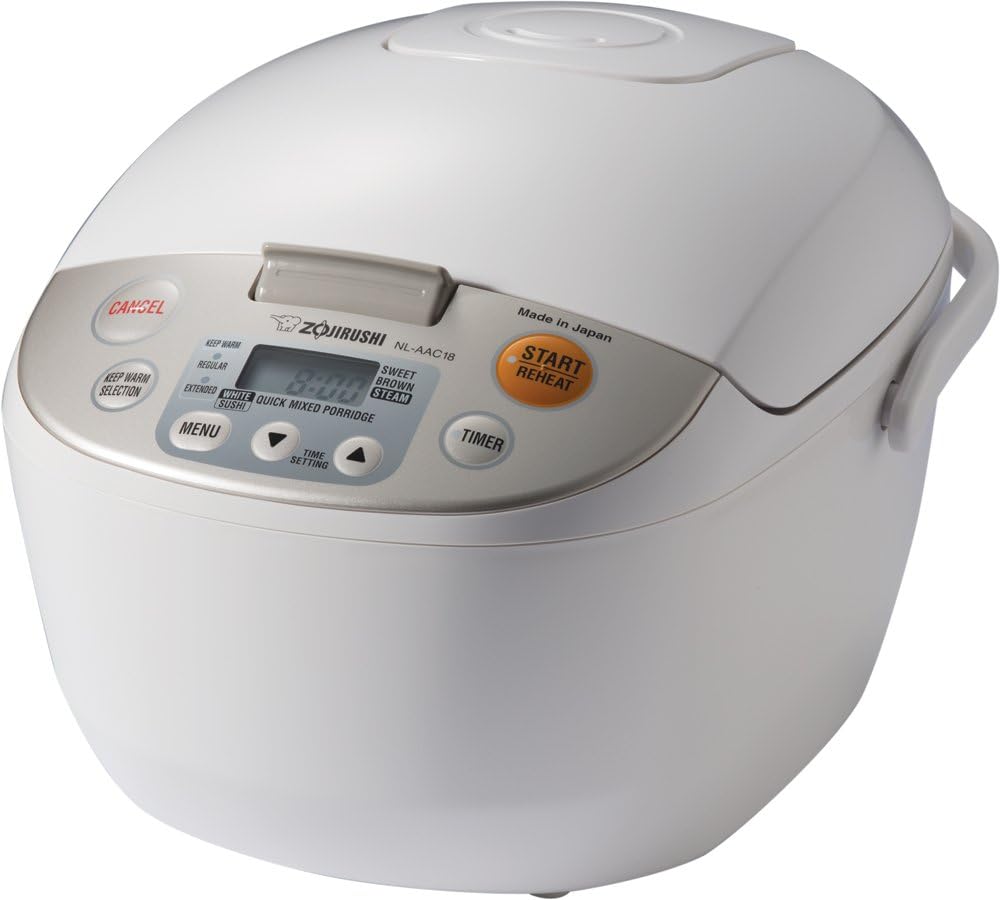 Zojirushi NL-AAC18 Micom Rice Cooker (Uncooked) and Warmer. 10 Cups/1.8-Liters