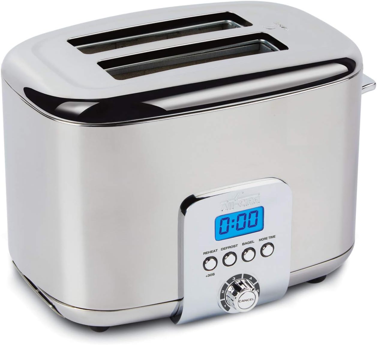 All-Clad TJ822D51 2-Slice Stainless Steel Digital Toaster. Silver