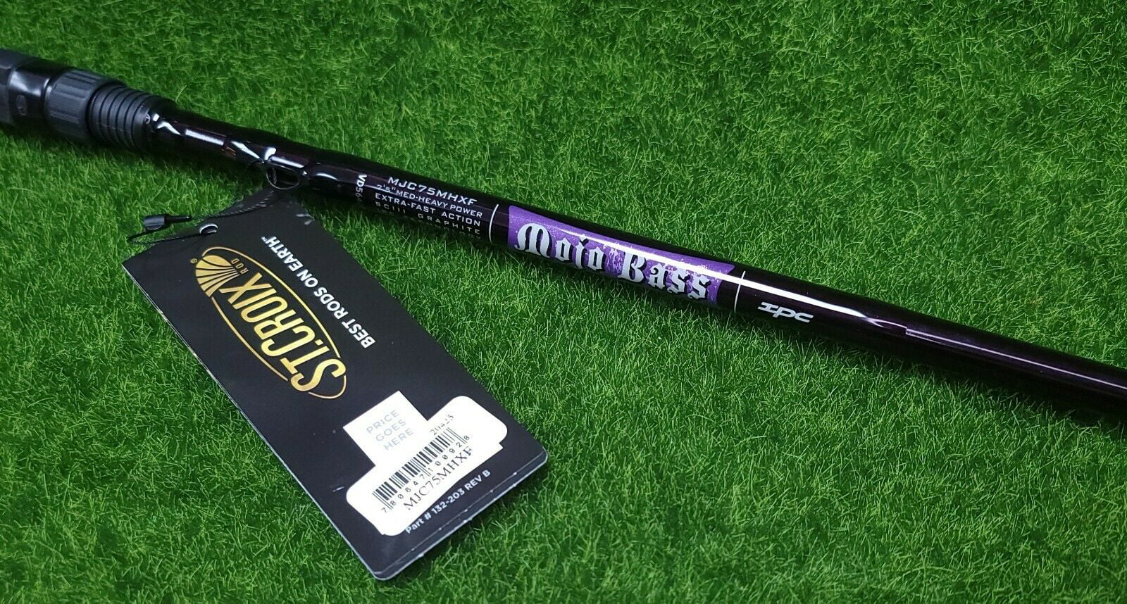 St. Croix Mojo Bass 7-5″ Casting Rod Medium Heavy Power. X-Fast Action (Swim Frog) - MJC75MHXF