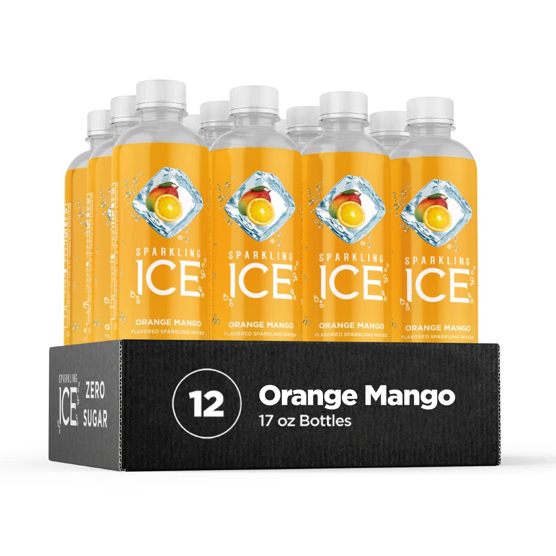 Sparkling Ice. Orange Mango Sparkling Water. Zero Sugar Flavored Water 17 fl oz