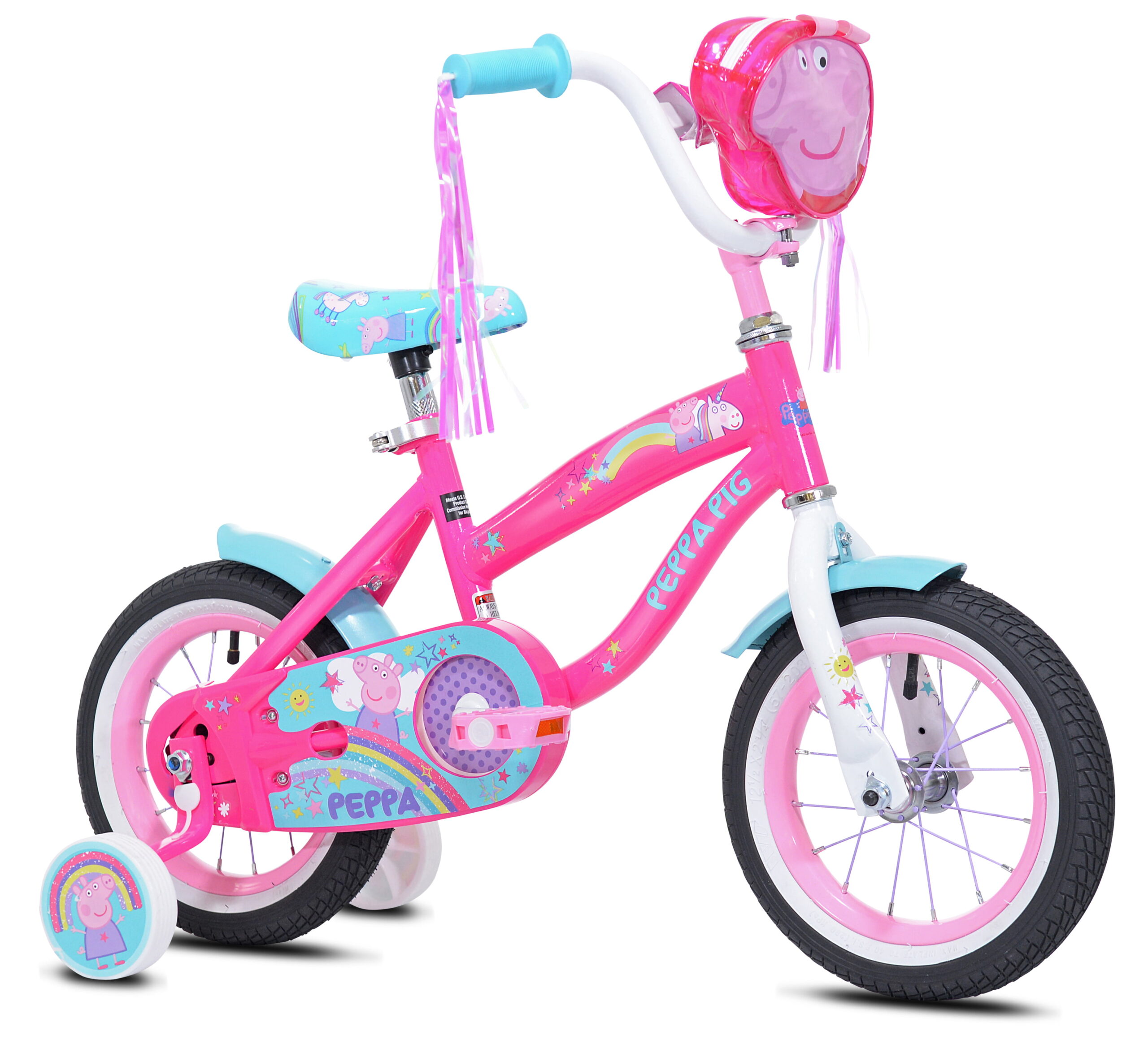 Kent Bicycles Peppa Pig 12″ Girl-s Bicycle. Pink/Blue