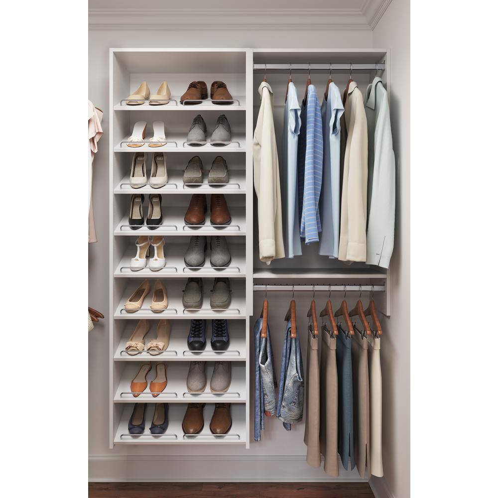 Closet Evolution WH36 Double Hang 25 in. W White Wood Closet Tower