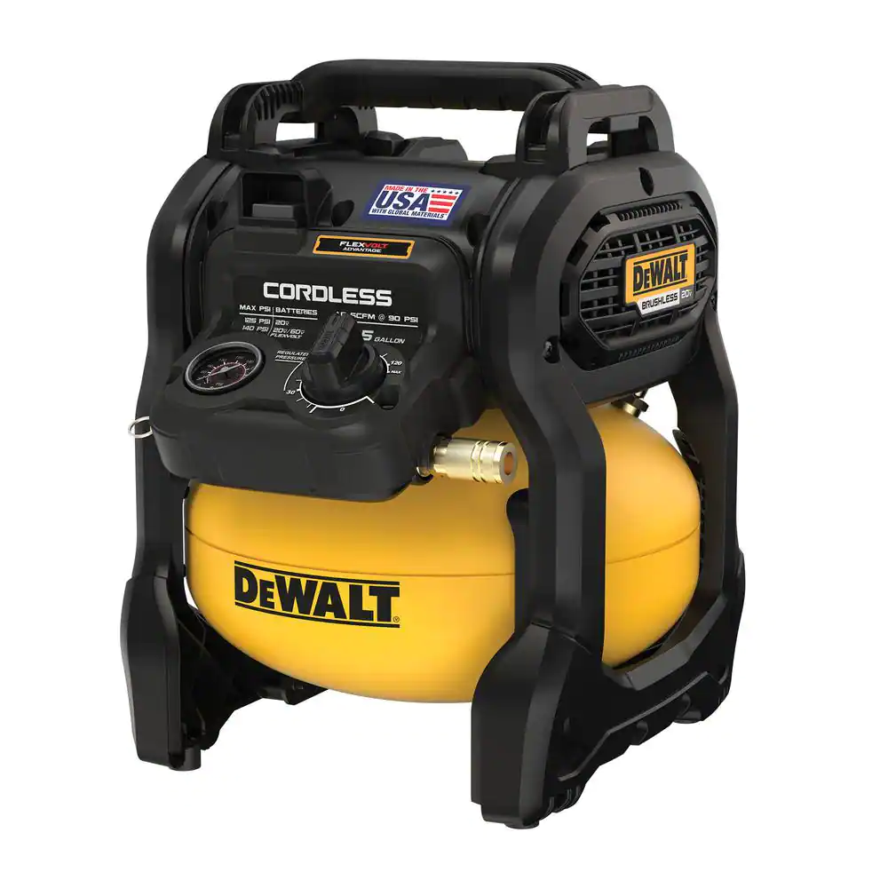 DEWALT DCC2520B 2.5 Gal. 140 psi Portable 20-Volt Cordless Air Compressor with Flexvolt Advantage (Tool-Only)