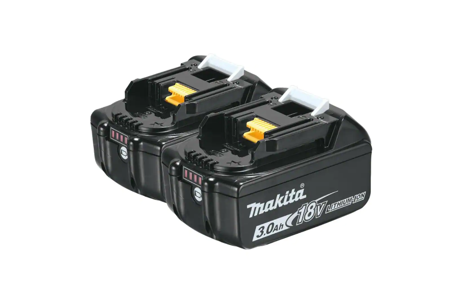 Makita BL1830B-2 18-Volt LXT Lithium-Ion High Capacity Battery Pack 3.0Ah with Fuel Gauge (2-Pack)