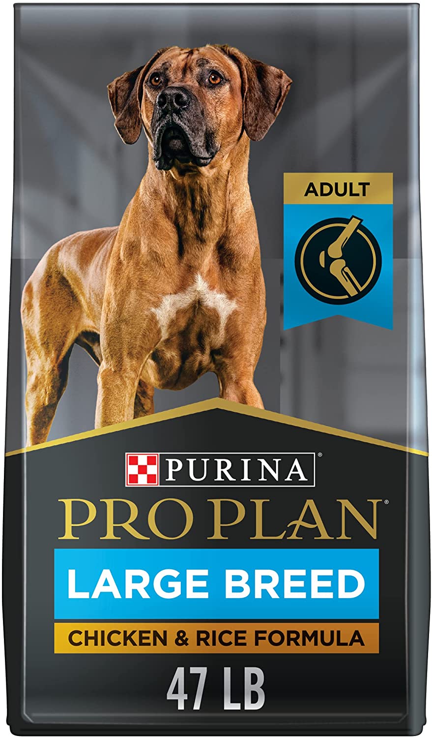 Purina Pro Plan High Protein. Digestive Health Large Breed Dry Dog Food. Chicken and Rice Formula - 47 lb. Bag