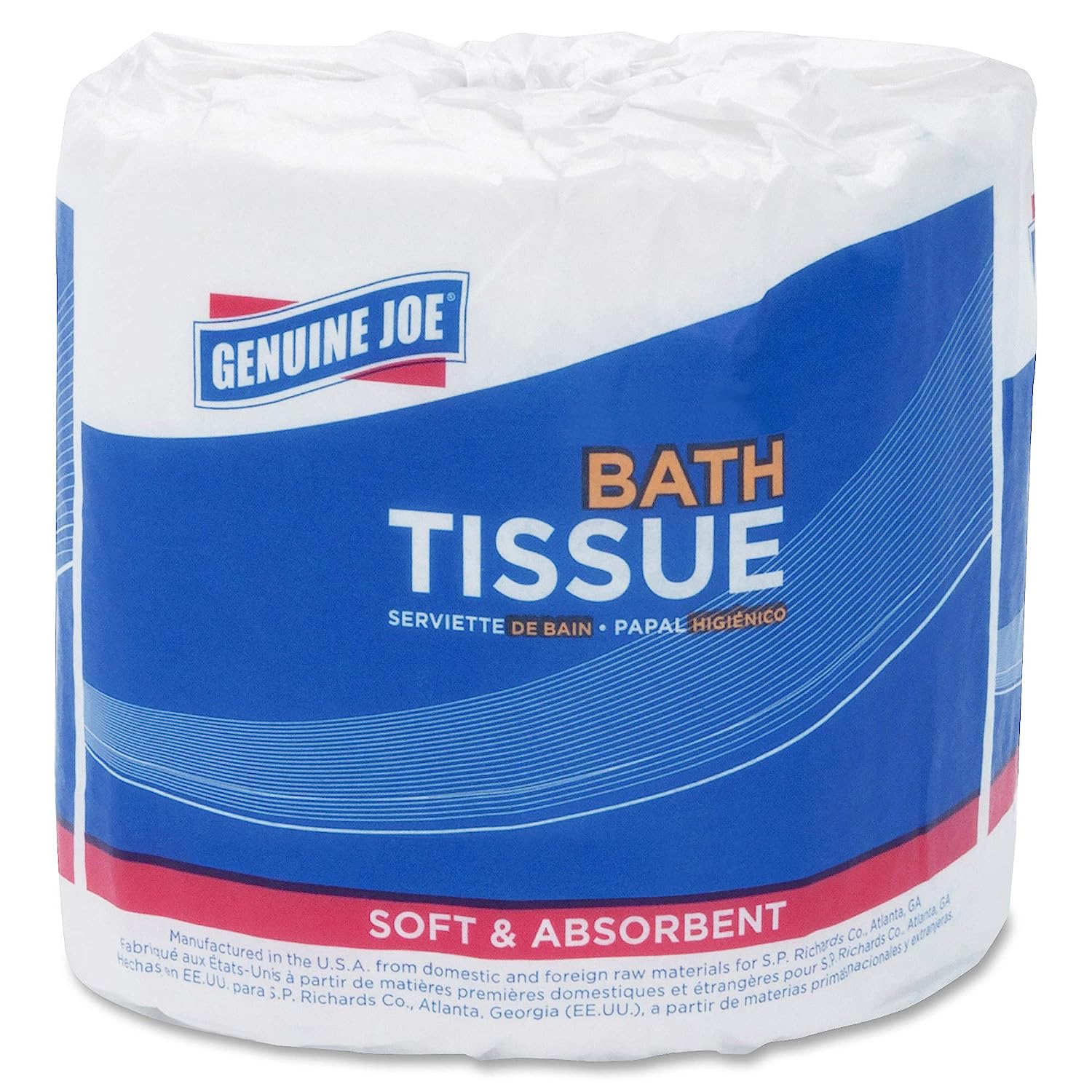 Genuine Joe Embossed Roll Bath Tissue (Pack of 80 Rolls)