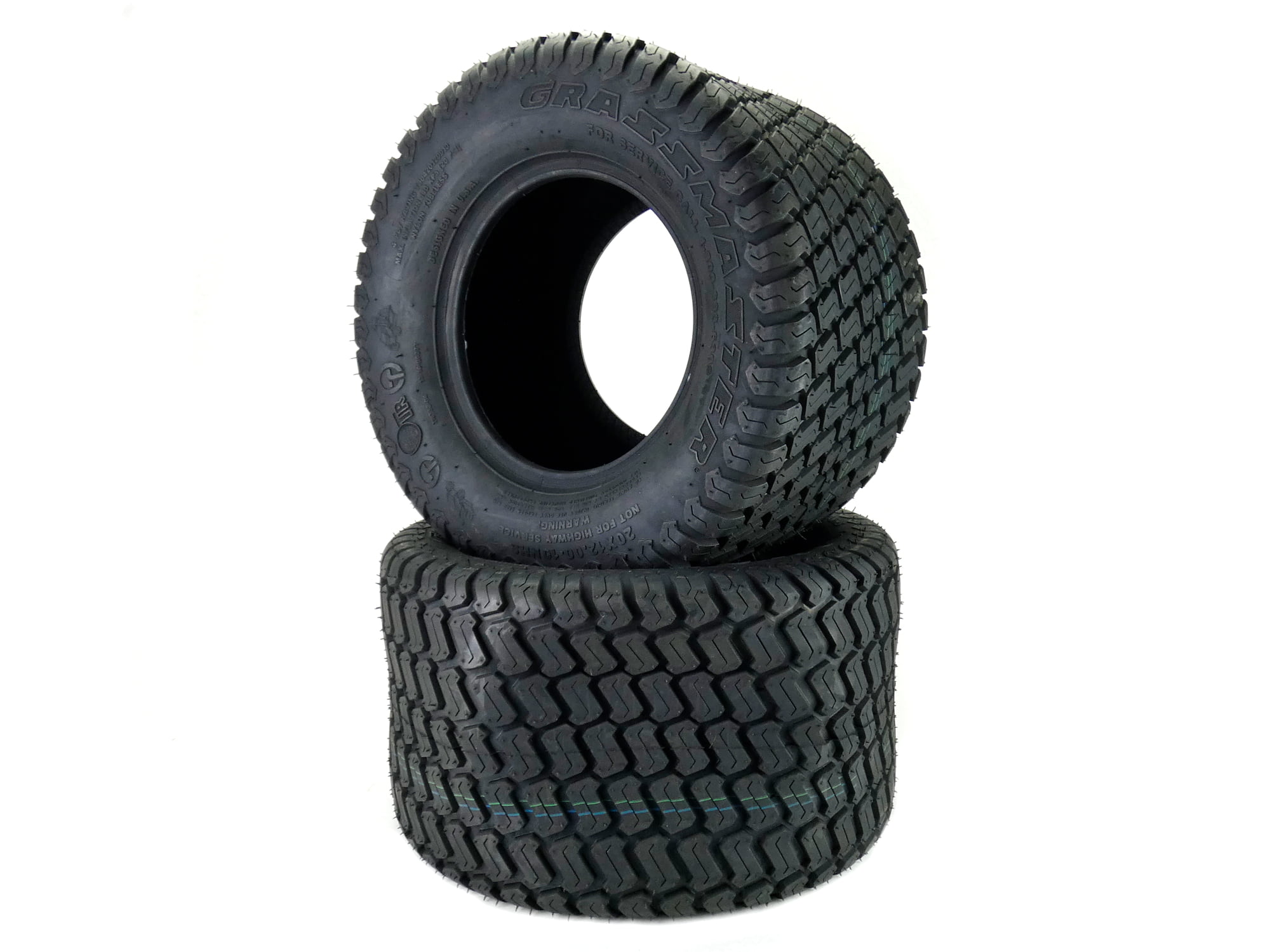 (Set of 2) 20×12.00-10 Tires (Replacement tire for Hustler Raptor 54. 60 SD and SDX and Others)