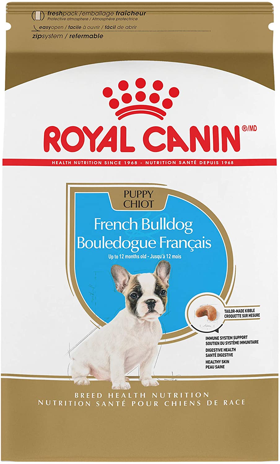 Royal Canin Breed Health Nutrition French Bulldog Dry Puppy Food. 3 Pound (Pack of 1)
