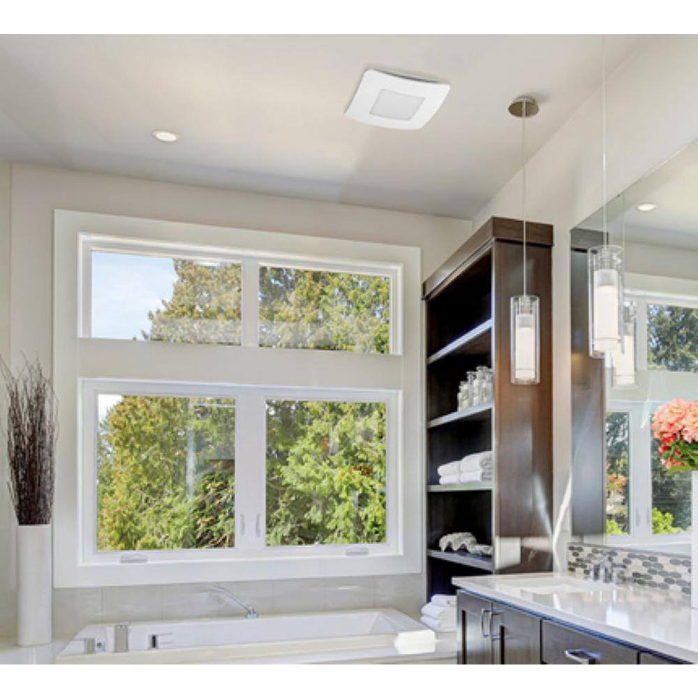 ReVent RVL150 150 CFM Ceiling/Wall Mount Easy Roomside Installation Bathroom/Bath Exhaust Fan w/ Adjustable LED Lighting. ENERGY STAR