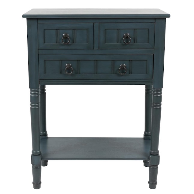 Decor Therapy  Casual Navy Console Table