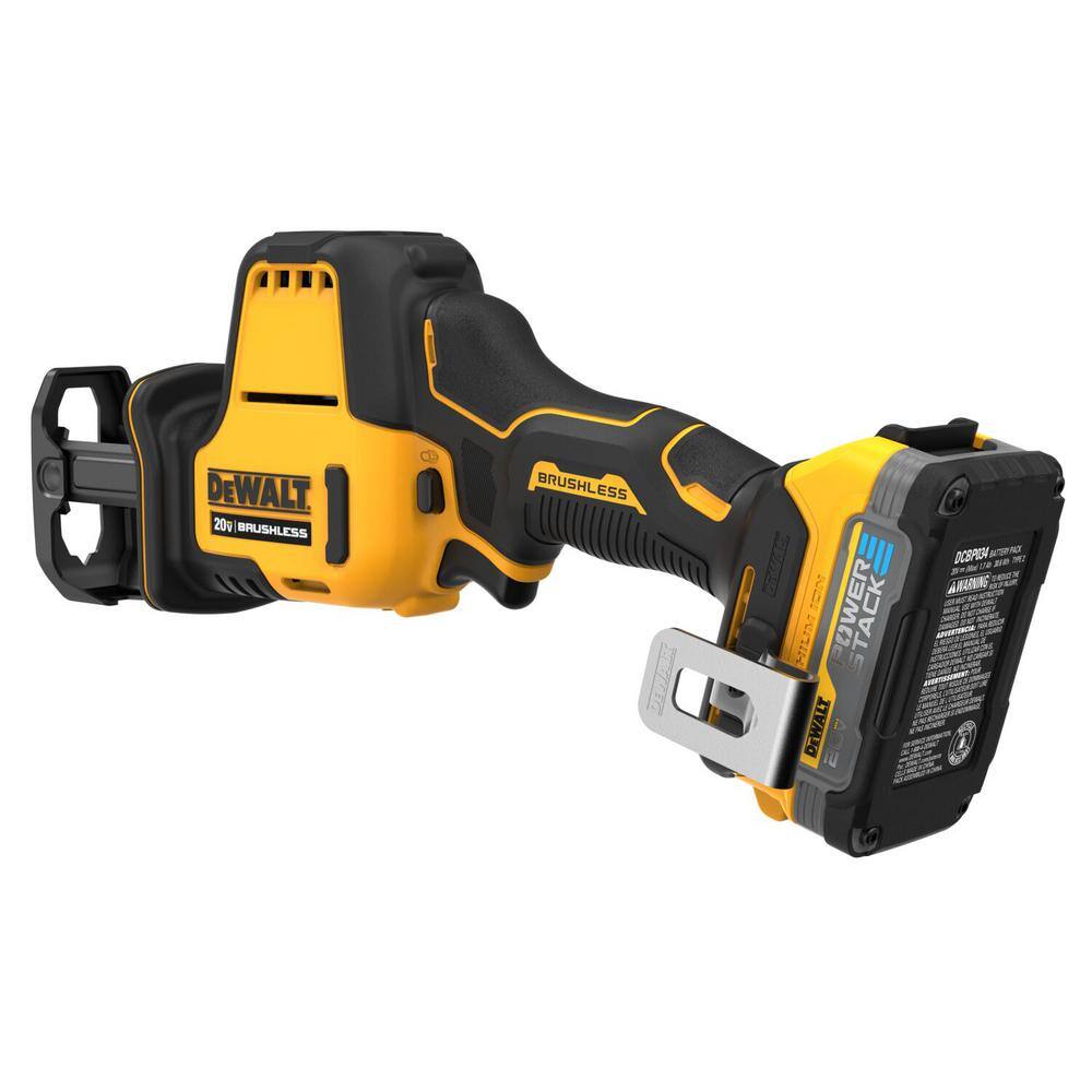 DEWALT DCS335BWCS369E1 Atomic 20-Volt Maximum Cordless Brushless Compact Reciprocating Saw & Barrel Grip Jigsaw with 1.7 Ah Battery & Charger