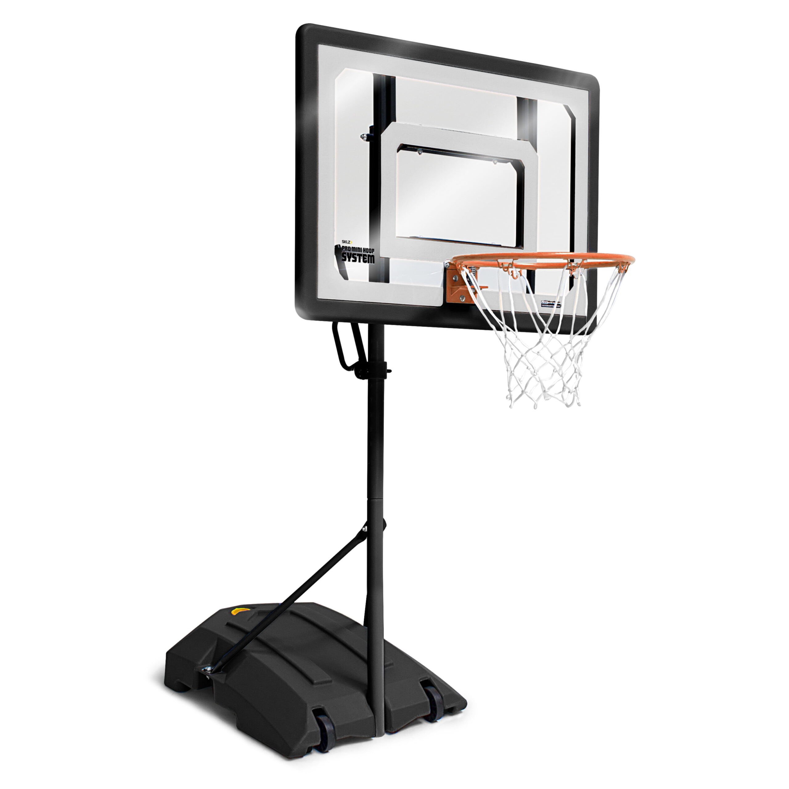 SKLZ Pro Mini Portable Basketball System Hoop with Adjustable Height 3.5 to 7 Ft.. Includes 7 In. Mini Ball