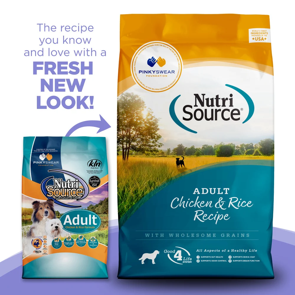 Nutrisource Adult Chicken & Rice Dry Dog Food 15Lb