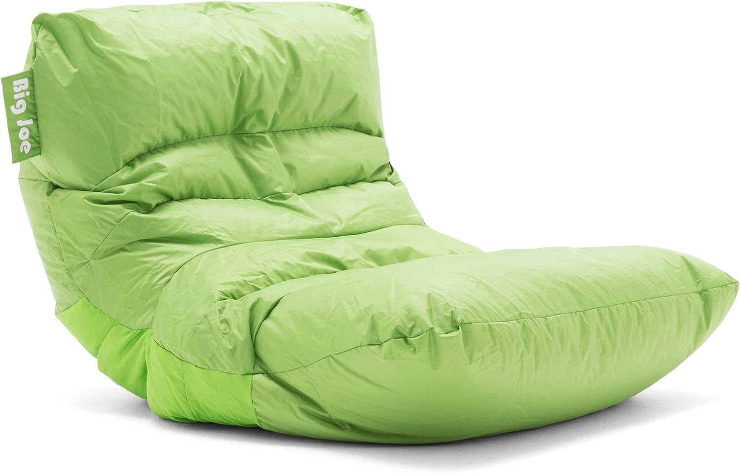 Big Joe Roma Bean Bag Chair. Spicy Lime Smartmax. Durable Polyester Nylon Blend. 3 feet