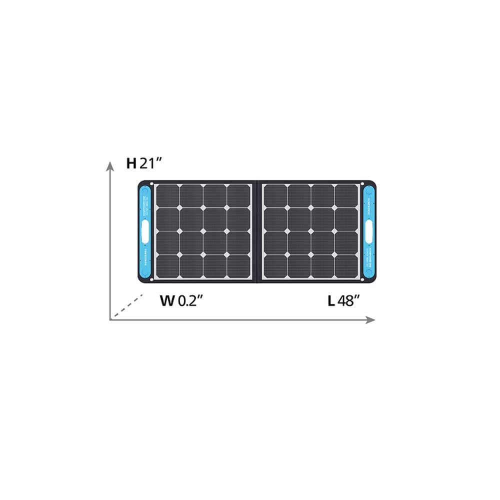 GENEVERSE 80-GVUS-SP1002 Two 100-Watt Portable SolarPower ONE Solar Panels for HomePower ONE