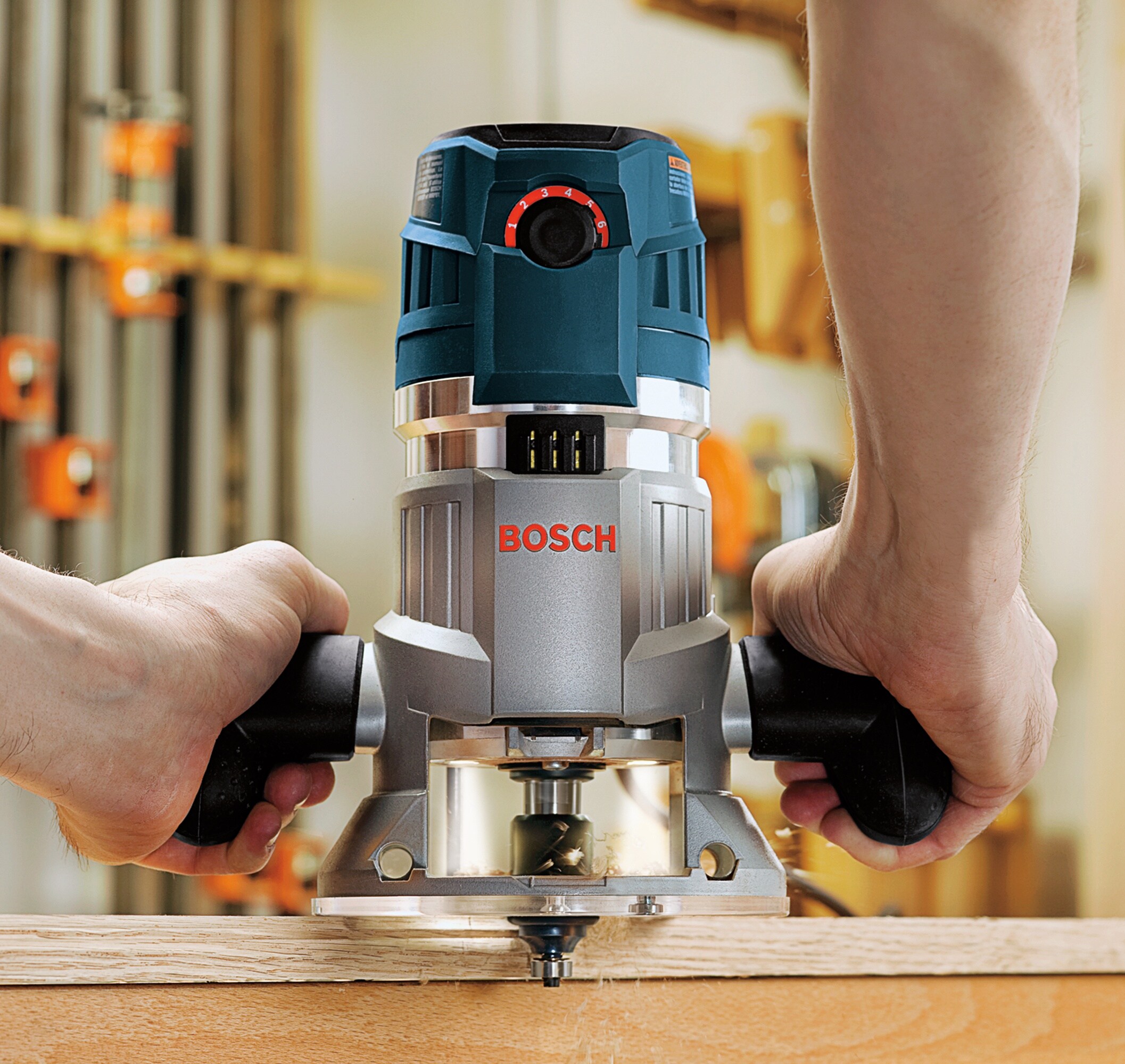 Bosch MRF23EVS 1/4-in and 1/2-in 2.29-HP Variable Speed Fixed Corded Router (Tool Only)