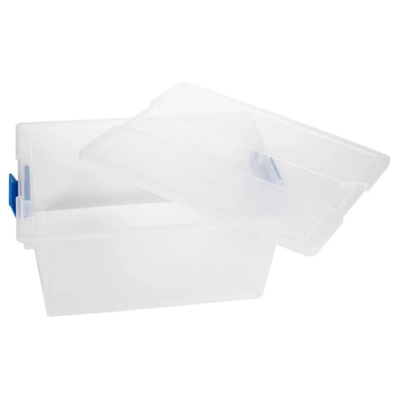 Sterilite Clear Medium Storage Tote. 12 Pack. & Large Storage Tote. 12 Pack