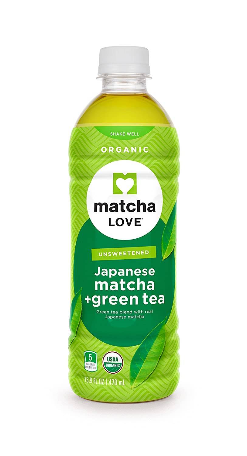 Matcha Love Organic Matcha and Green Tea Traditional 470 ml (Pack of 12) Unsweetened. Zero Calories