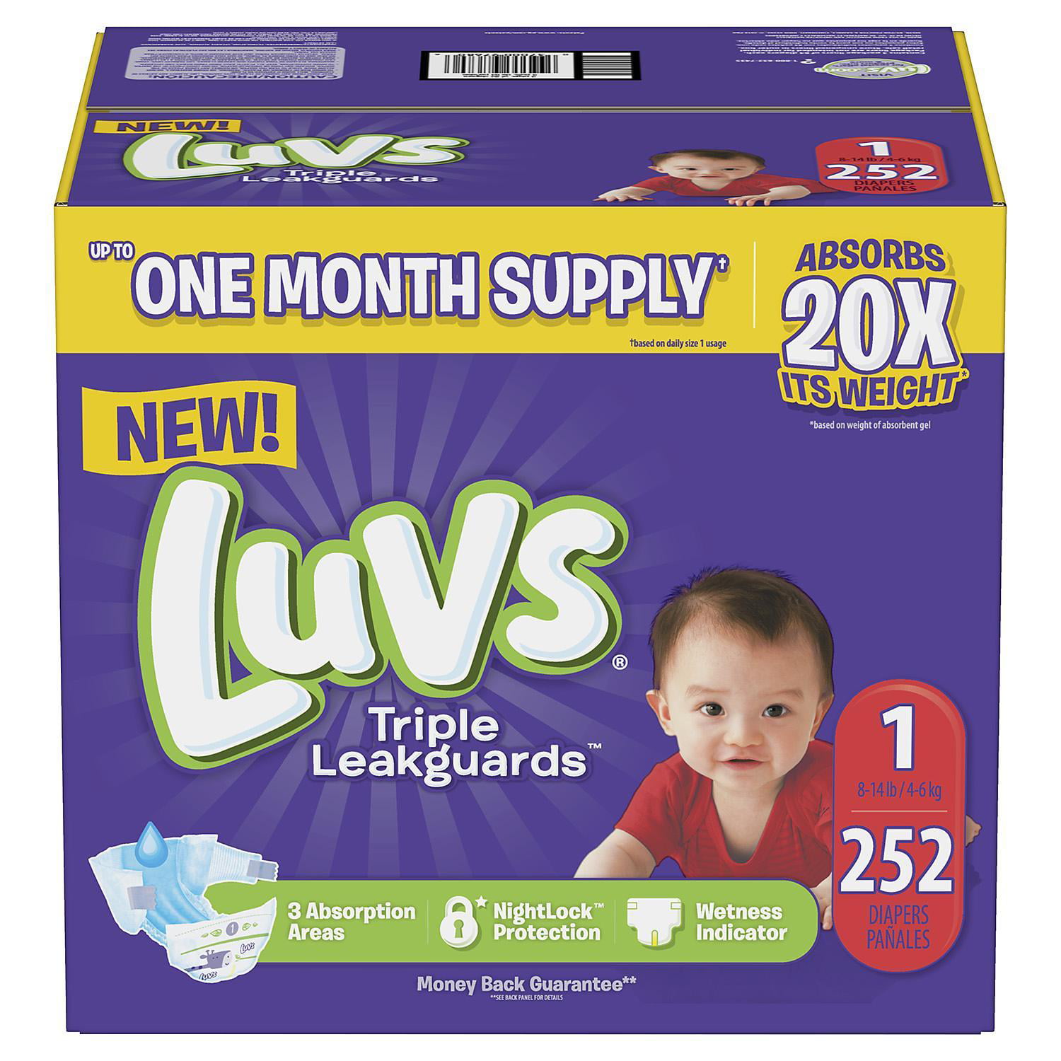 Luvs Ultra Leakguards Diapers. 3 -198 ct. (16-28 lb.)