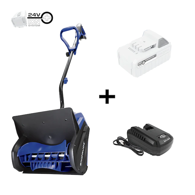 Snow Joe 24V-SS13-XR 24-Volt 13-in Single-stage Cordless Electric Snow Blower 5-Ah (Battery Included and Charger Included)