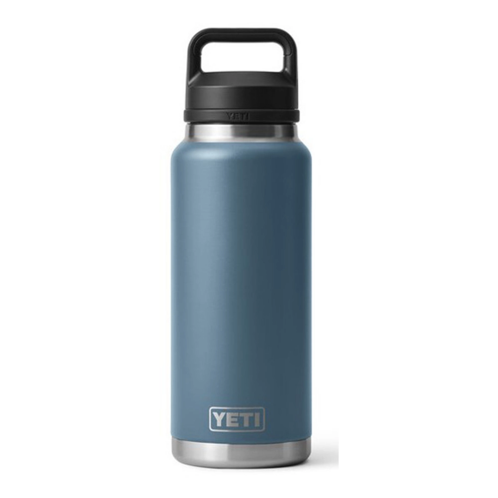 YETI Rambler 36 oz Bottle. Vacuum Insulated. Stainless Steel with Chug Cap. Nordic Blue