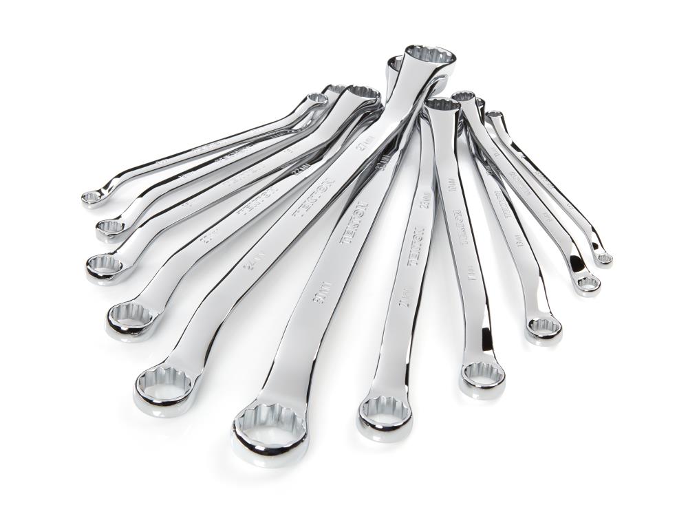 TEKTON 11-Piece Set Metric Standard Combination Wrench Includes Soft Case