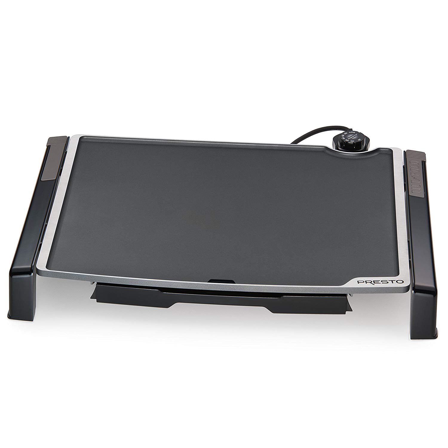Presto 19-inch Electric Tilt-N-Fold XL Griddle 07073. Black