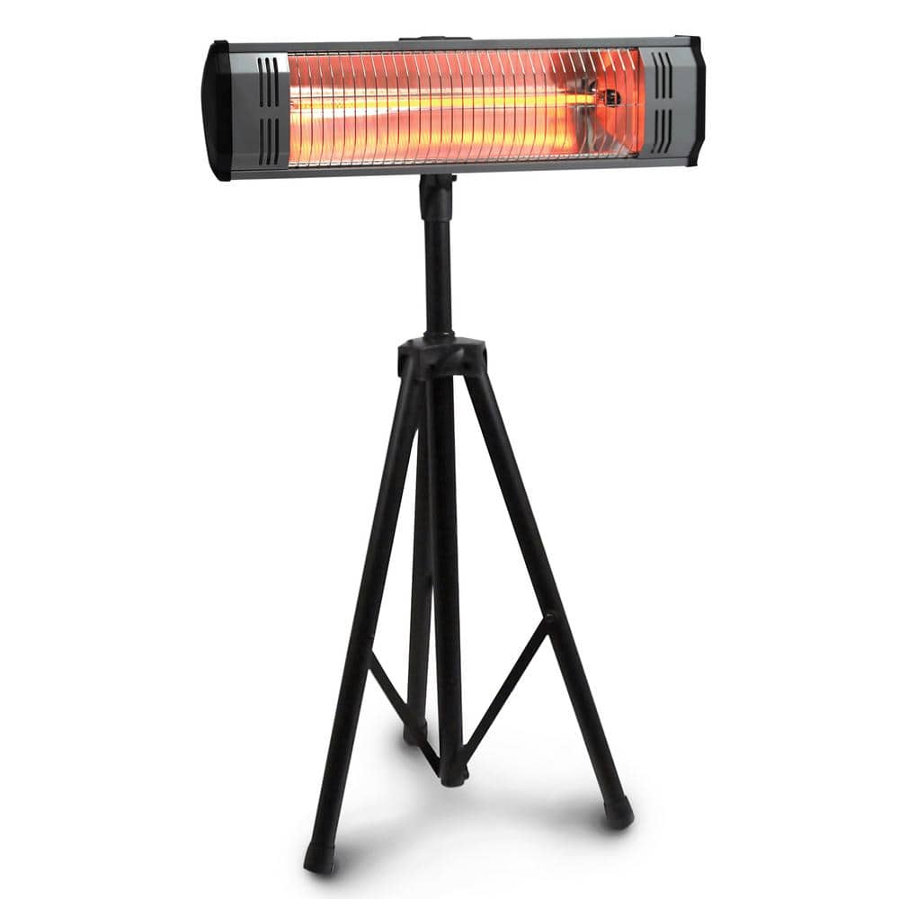 Heat Storm HS-1500-TT Tradesman 1.500-Watt Electric Outdoor Infrared Quartz Portable Space Heater with Tripod and Wall/Ceiling Mount (Black)