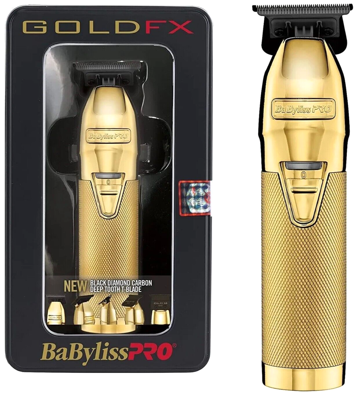 BaByliss PRO FX787G-DB DLC Gold FX Exposed SkeletonT-Blade Outlining Trimmer