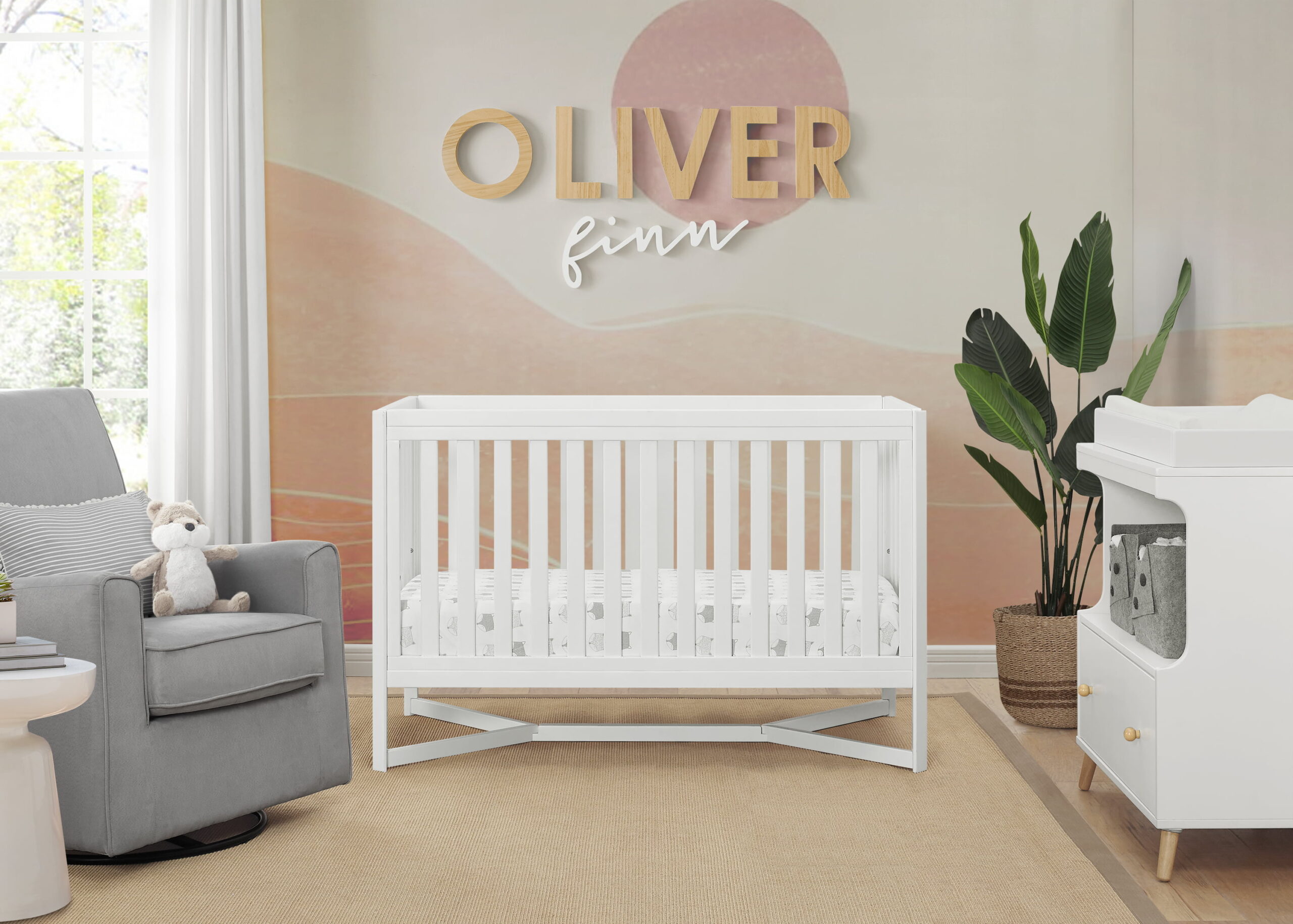 Delta Children Tribeca 4-in-1 Baby Crib. Bianca White