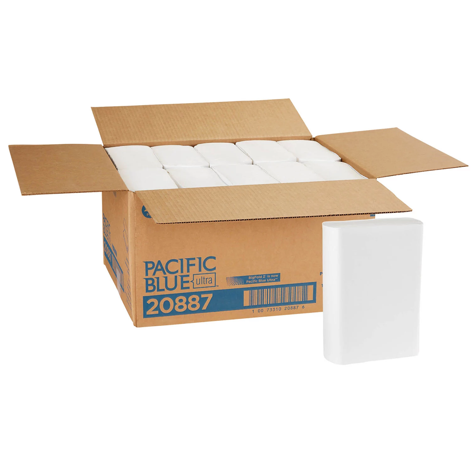 Georgia Pacific Professional Pacific Blue Ultra Folded Paper Towels. 10 1/5 x 10 4/5.White (220/pk.. 10 pk.)