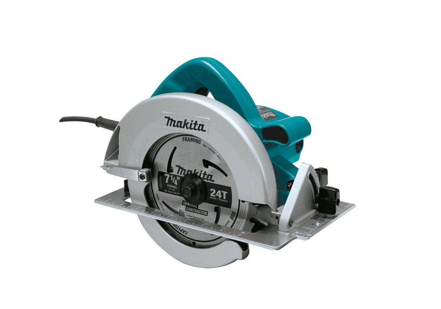 Makita 5007F 7-1/4 in. 15 Amp Corded Circular Saw with Dust Port 2 LED Lights 24T Carbide Blade
