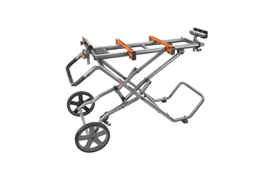 RIDGID AC9946 Universal Mobile Miter Saw Stand with Mounting Braces