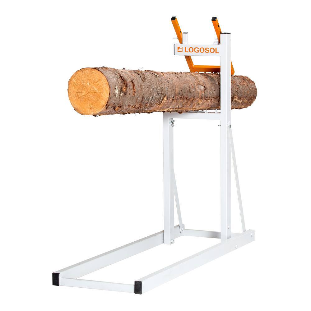 Logosol SMART Wood Holder 46.5 in. x 15 in. x 2 in. Steel Compact Adjustable Folding Sawhorse SMART Holder Folded Dimensions