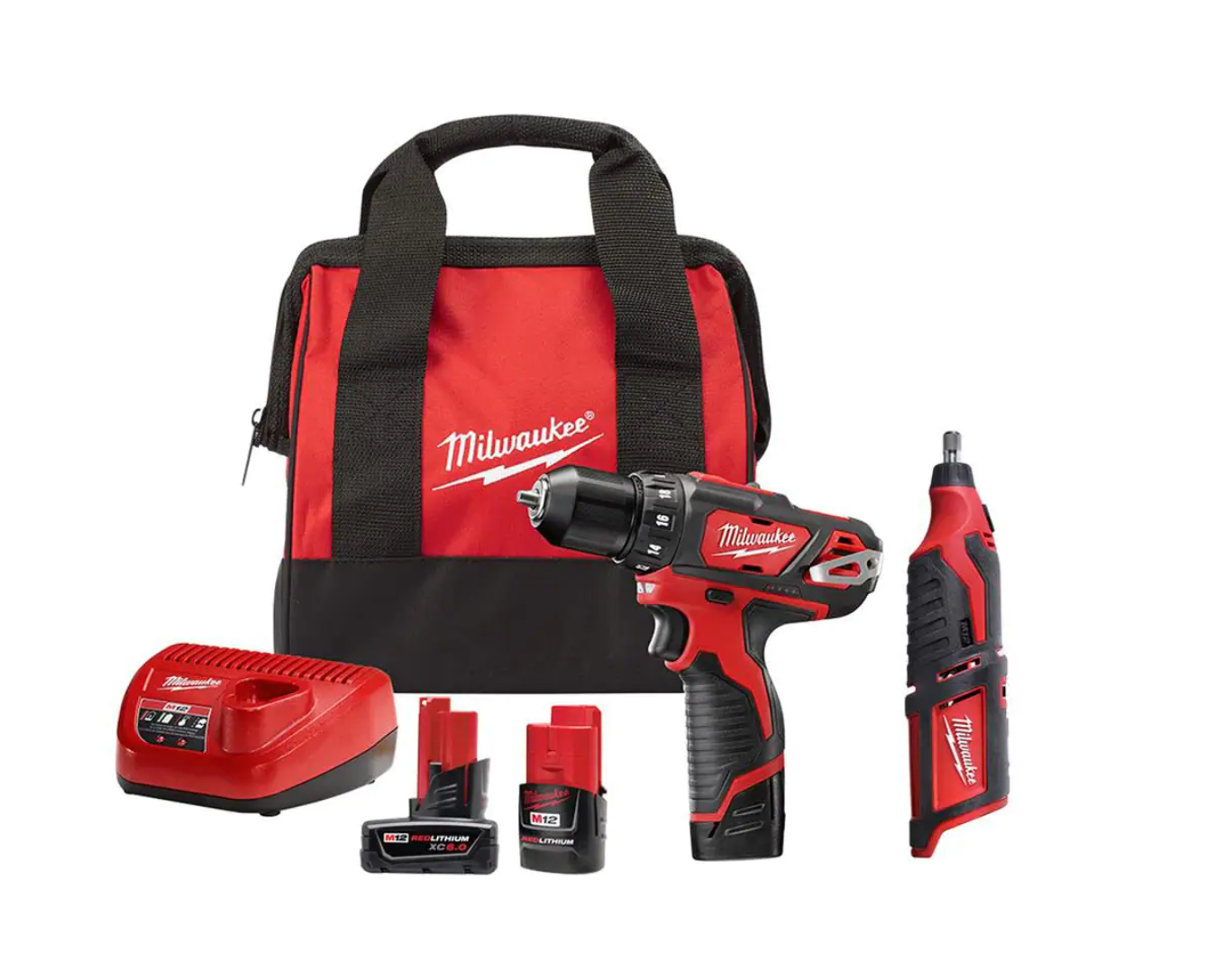 Milwaukee 2407-22-2460-20-48-11-2460 M12 12V Lithium-Ion Cordless 3/8 in