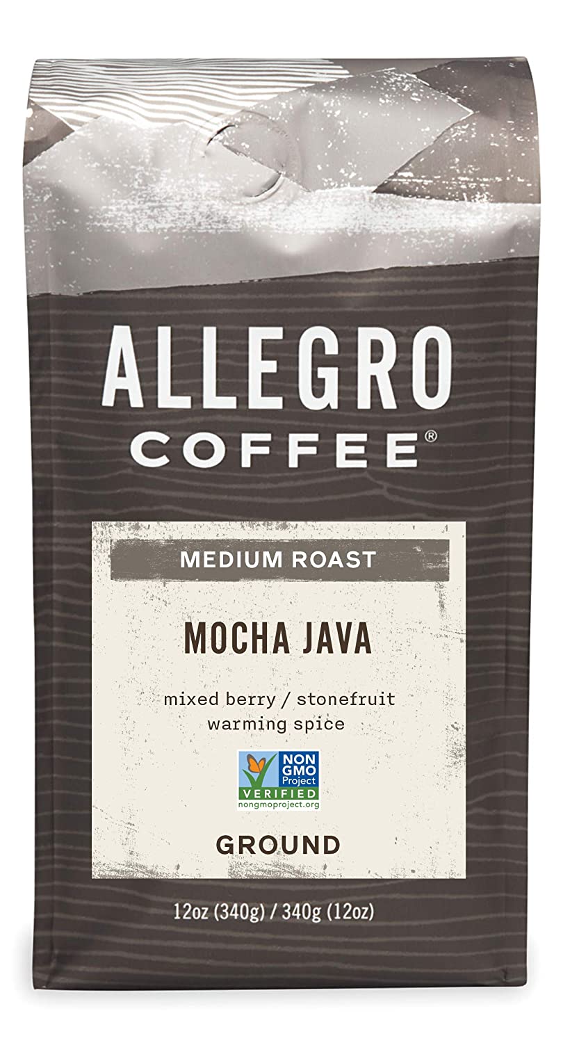 Allegro Coffee Mocha Java Ground Coffee. 12 oz