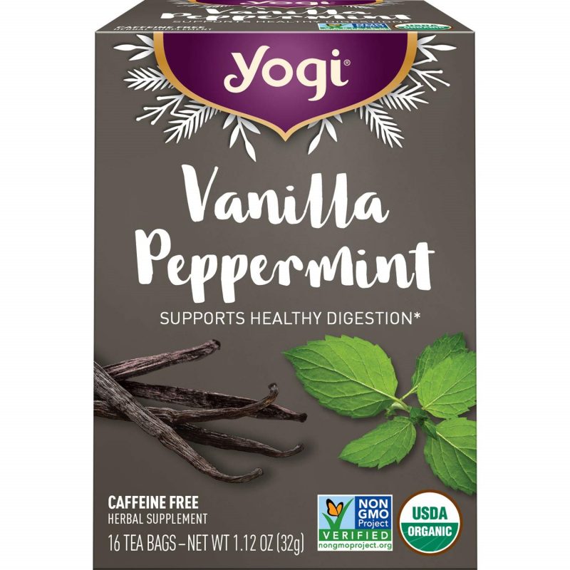 Yogi Tea. Vanilla Peppermint. Caffeine Free. 96 Organic Herbal Tea Bags. 6 Pack