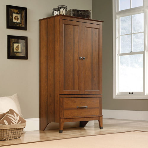 Sauder Carson Forge Armoire. Washington Cherry
