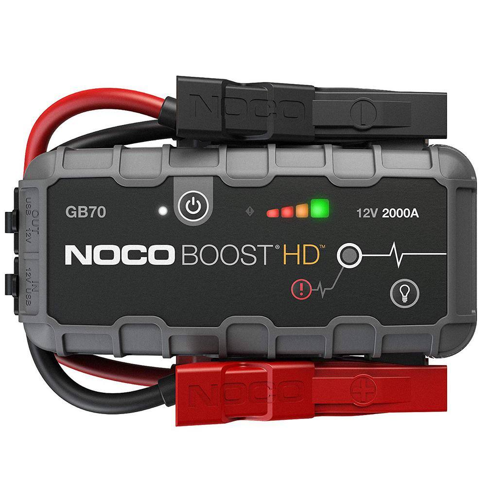 NOCO GB70 GB70 2000 Amp 12-Volt UltraSafe Lithium Jump Starter For Up To 8-Liter Gasoline And 6-Liter Diesel Engines