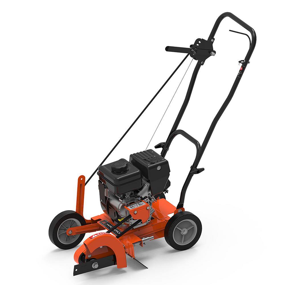 YARD FORCE YF7302 9 in. 79 cc Gas Powered 4-Stroke Walk Behind Landscape Edger with Extra Blade Included