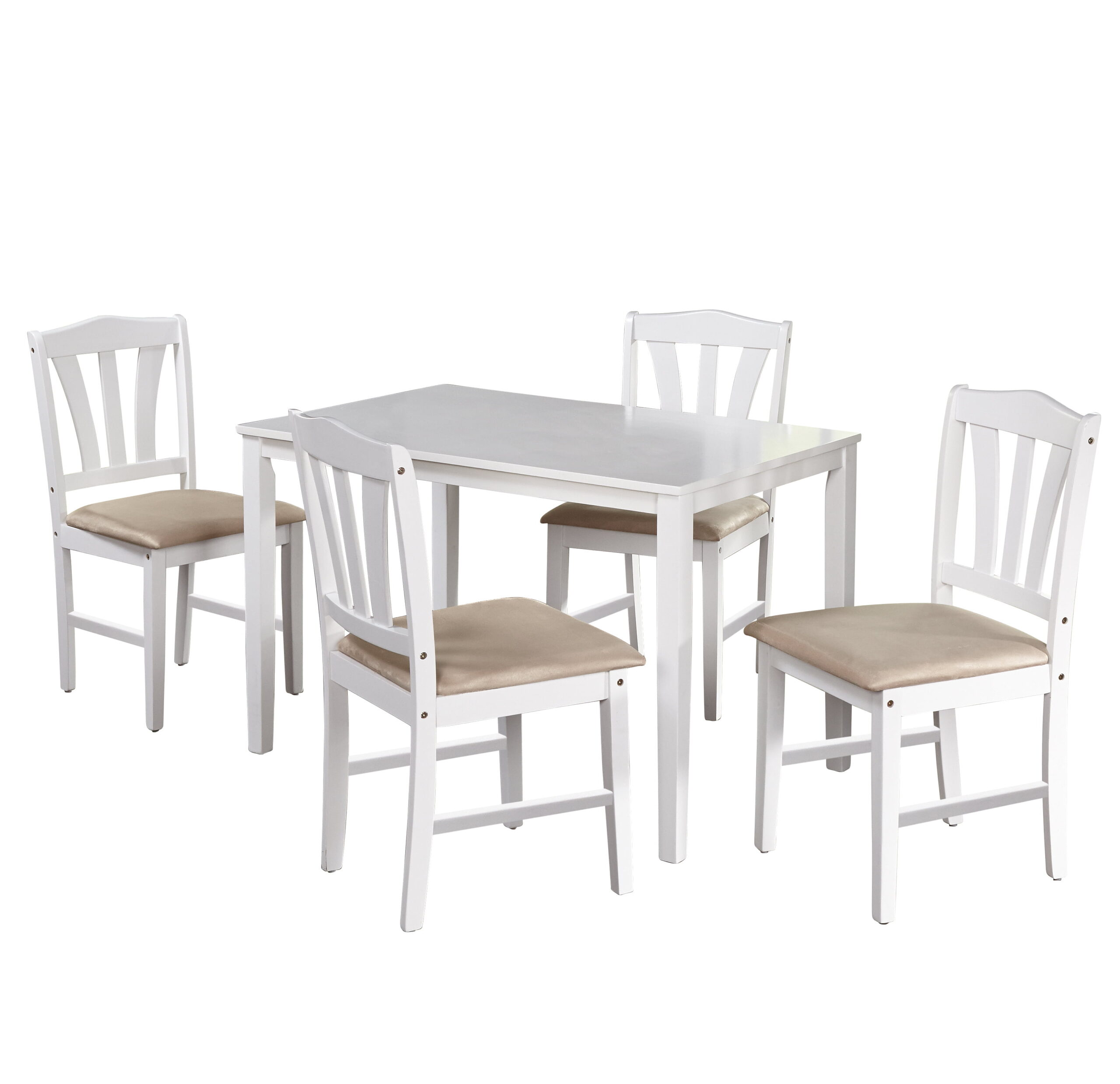 TMS Metropolitan 5- Piece Dining Set. White