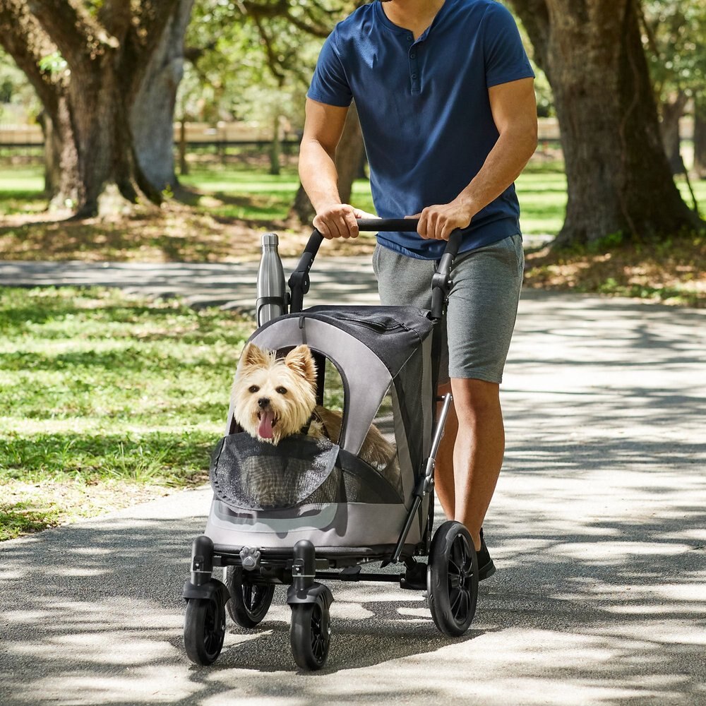 Frisco No-Zip Cabin Collapsible Cat and Dog Stroller