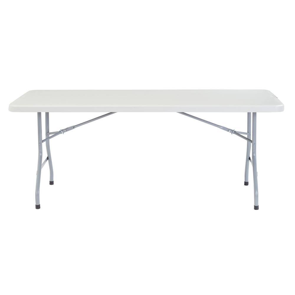 National Public Seating BT-3072 72 in. Grey Plastic Folding Banquet Table