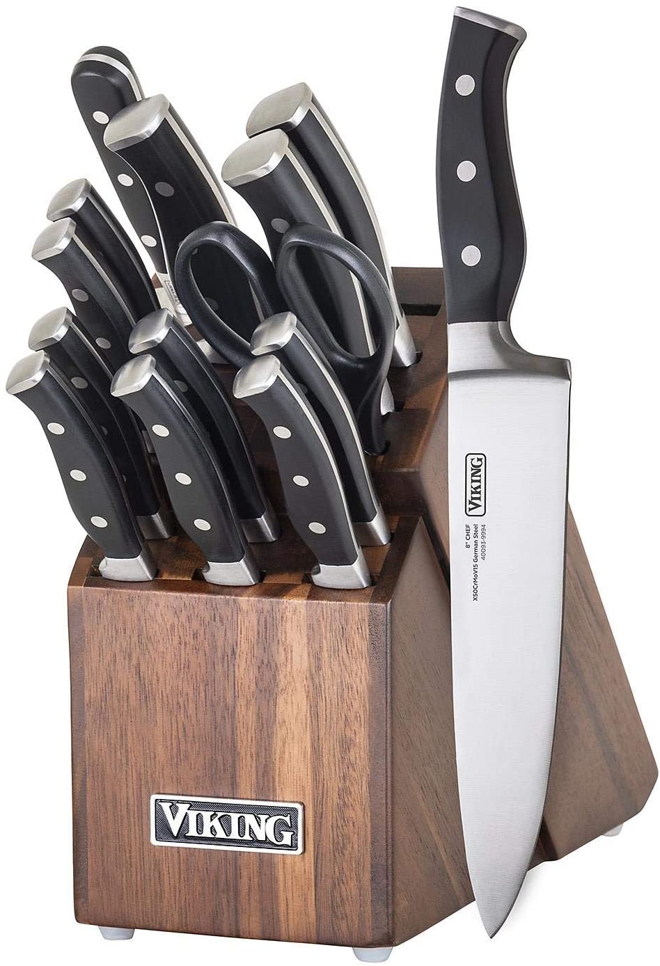 Viking 15-Piece Knife Set With Wood Block